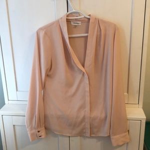 Calvin Klein blush pink blouse